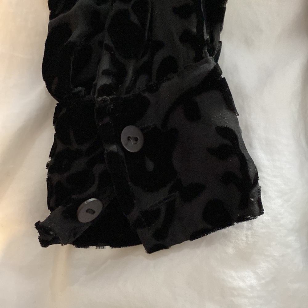 Vintage black long sleeve blouse - Picture 5 of 5